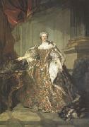 Louis Tocque Marie Leczinska Queen of France wife of Louis XV (mk05) oil on canvas
